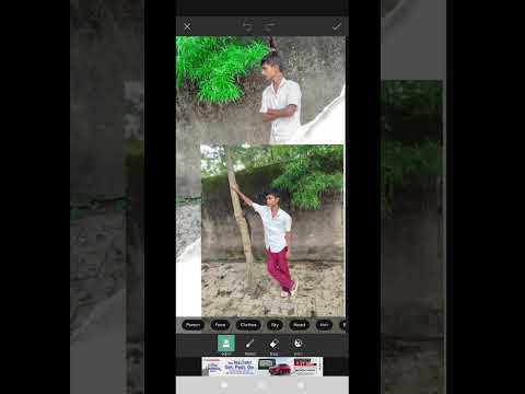 Black & White Half Background Editing Material