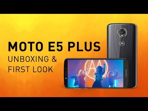 (ENGLISH) Moto E5 Plus Unboxing & First Impressions - Digit.in