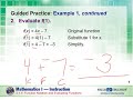 Evaluating Functions and Function Notation