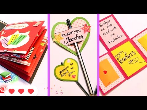 3 Teachers Day Card Ideas | Paper Craft | DIY Paper Craft | | DIY Teachers Day Cards