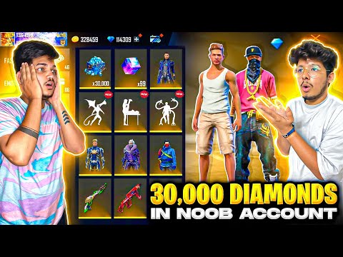 Free Fire NOOB I’d To PRO In 8Mins😍 Jash Challenged Ritik To Spend 20000Diamonds💎 -Garena FreeFire