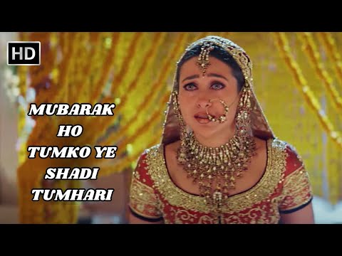 Mubarak Ho Tumko Ye Shadi Tumhari | Haan Maine Bhi Pyar Kiya | 2002 | Udit Narayan Sad Song.