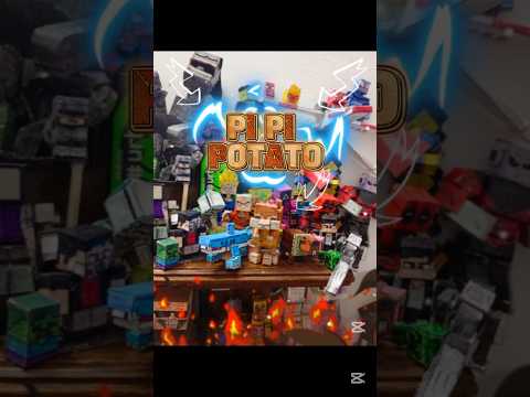 cómo hacer un papercraft de pi pi potato🐹🥔#minecraft#papercraft#brainrot#pipipotato#esteelabreinrot