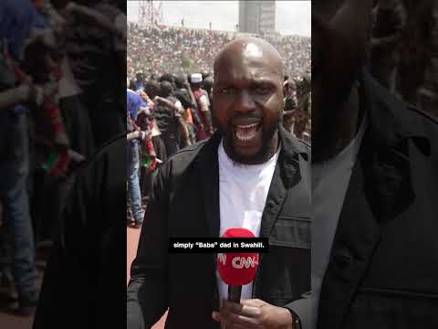 Crowds say goodbye to Kenyan leader at state funeral