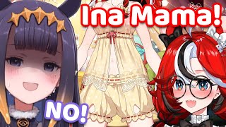 Ina Designed Bae's New Pajama Outfit! (Hololive)