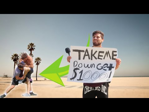 Take me down, Win $1,000 Vs Strangers (Venice Beach)