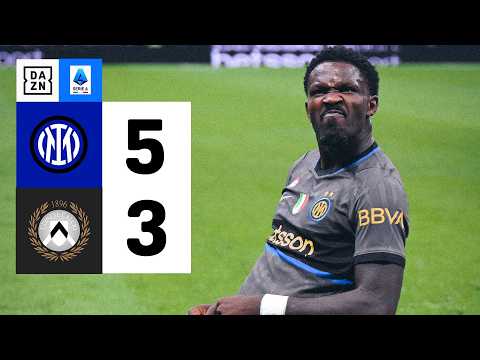 Inter vs Udinese (5-3) | Resumen y goles | Highlights Serie A
