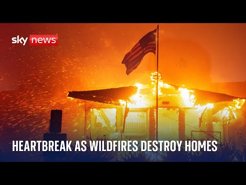 Terrified residents film wildfires engulfing their homes