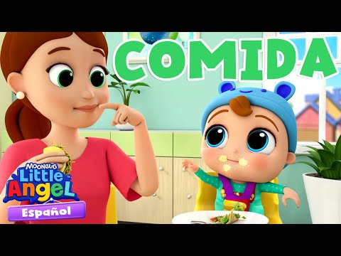 Comedor para niños | Canciones Infantiles 🎵  Para bebés | Little Angel y sus amigos