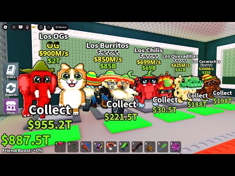 ROBLOX New Los OGs Soon - Got All New Los Taco Brainrots - 10X LUCK ADMIN ABUSE in Steal a Brainrot