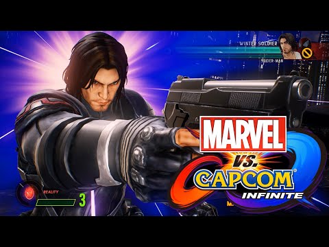 【ウィンターソルジャー】必殺技ハイパーコンボ【MVC INFINITE】