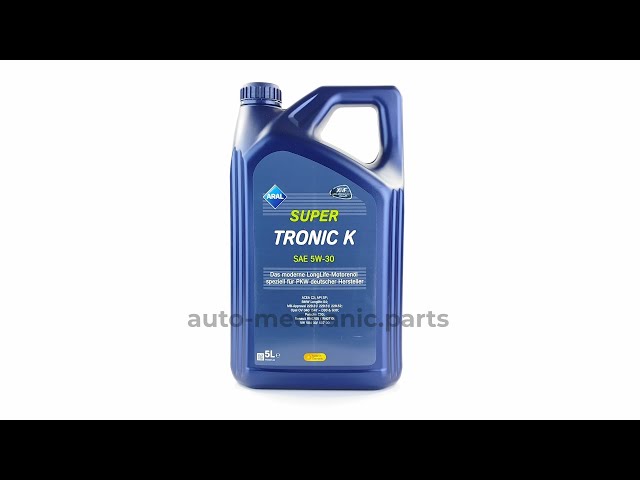 Моторна олива ARAL SUPERTRONIC K 5W-30, 5 літрів, відео - інтерент-магазин Auto-Mechanic