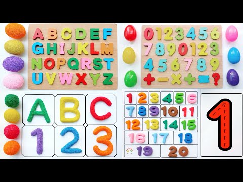 [23분] Alphabet and numbers 놀이 모음 | ABC | alphabet a to z | One two three | 1 to 10 counting