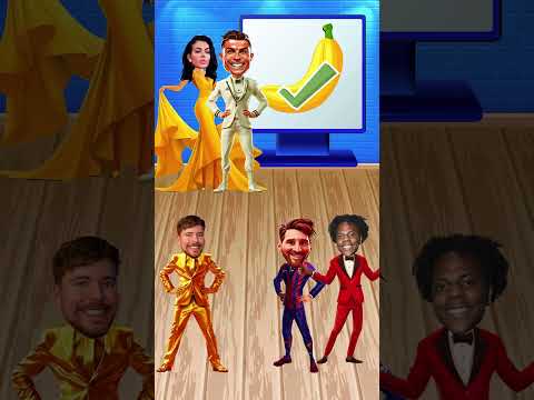Qui obtiendra un rendez-vous avec Georgina ? 🍌😂 (Speed, Ronaldo, Messi, MrBeast)