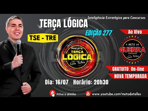 277 -  Terça Lógica Nova Temporada - 16 Julho  as 20:30