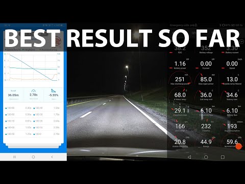 Tesla Model 3 SR+ 60 kWh braking and noise test with Falken tires