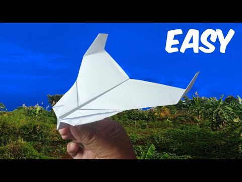 How to make a Paper Plane That FLY FAR - World's Best Paper Airplane- easy way to make a paper plane