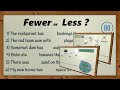 Mastering Fewer vs Less in English Grammar