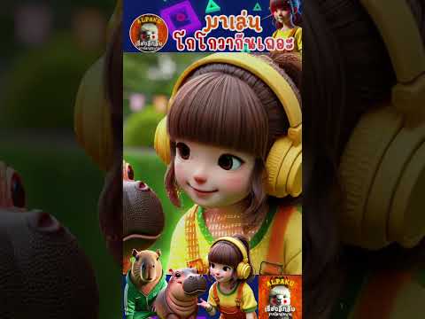 เมื่อพี่แป้งชวนเล่นเกมโกโกวา #หมูเด้ง #คาปิบาร่า #สควิดเกม