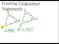 Exploring Congruence Statements in Geometry