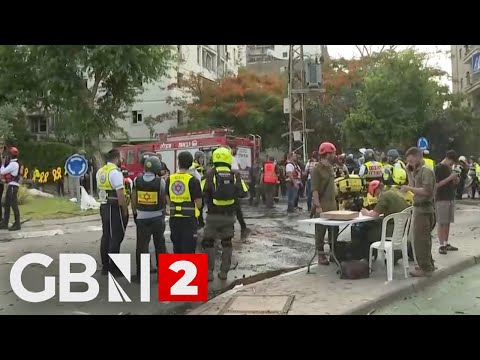 WATCH: Israeli police and rescue teams at the site that was hit by an Iranian missile attack