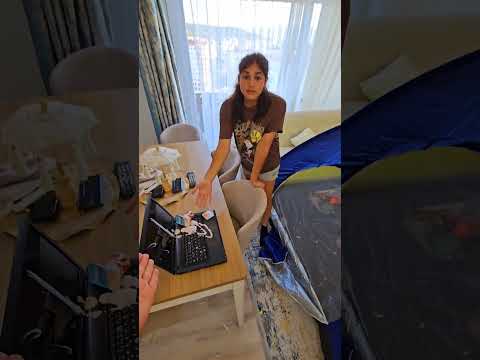 Salona çadırı kim kurdu laptopumu kim kirletti.#shorts