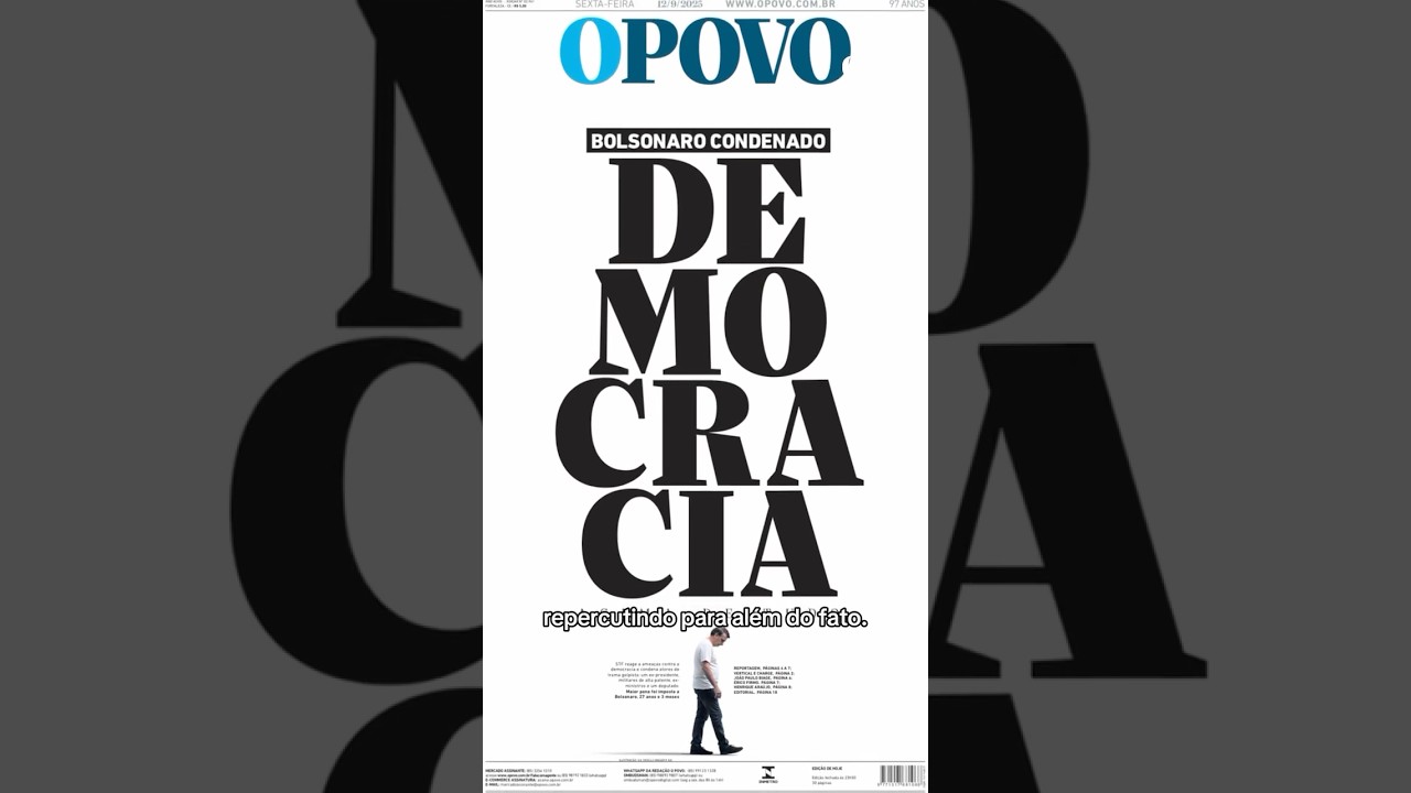 Capa do O POVO sobre condenação de Bolsonaro ganha destaque nacional; entenda processo de criação