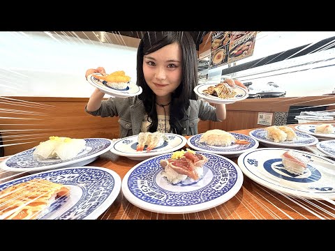 【爆食】20歳目前の女がくら寿司で本気食いしたらいくらになるのか？🍣