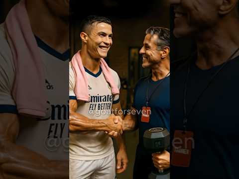 Ronaldo’s Epic Comeback with Stallone - Part 2 🔥 #ronaldo #cr7 #football #messi #neymar