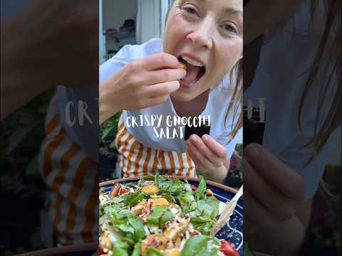 Crispy gnocchi salat - nem salat med sprøde gnocchi