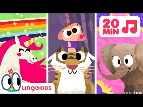 The Best ANIMAL SONGS FOR KIDS 🐶🐘🐯 What's your favorite? | Lingokids