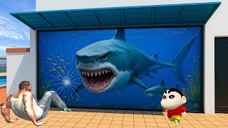 Franklin Made His House a Giant Fish Tank Aquarium in Indian Bike Driving 3D
