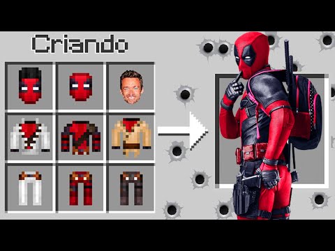 Virei o DEADPOOL no Minecraft POR 24 HORAS!