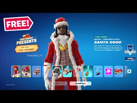 Opening All Winterfest 2024 Presents Gift Rewards - Which Presents has Santa Snoop Dogg Skin?