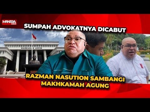 RAZMAN NASUTION DATANGI MAHKAMAH AGUNG BUNTUT PENCABUTAN SUMPAH ADVOKAT