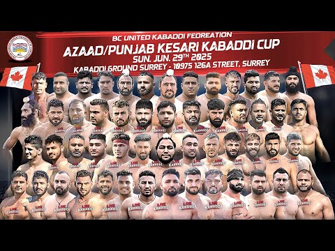 LIVE - Azaad Punjab Kesari Kabaddi Cup 2025 - Canada Kabaddi