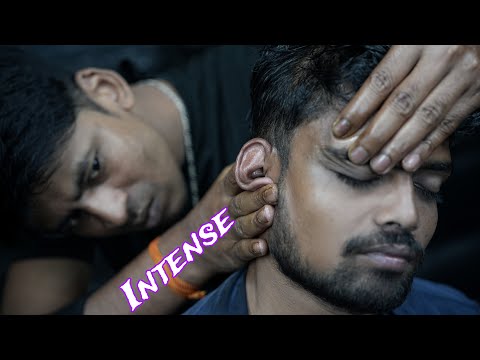 Intense ASMR Indian Massage | Sleep With Indian Scratching & Tapping Head Massage With Neck Cracking