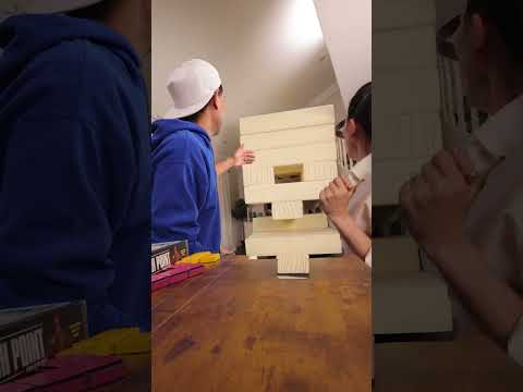 Epic Block Tower Fail with Rumi