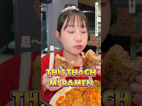 Bà chủ kênh thử thách đớp bát mì Ramen