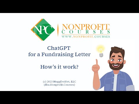 ChatGPT for a Nonprofit Fundraising Letter: How's it Work?