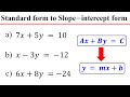Converting to Slope-Intercept Form