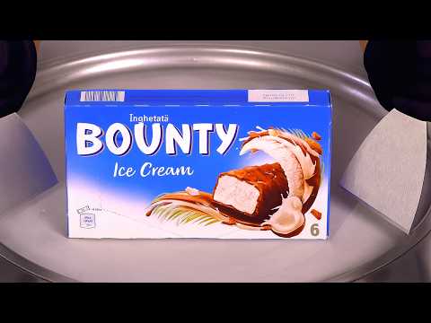 Bounty Ice Cream Bars Turned Into Satisfying Ice Cream Rolls | ASMR 🥥🍫🍦