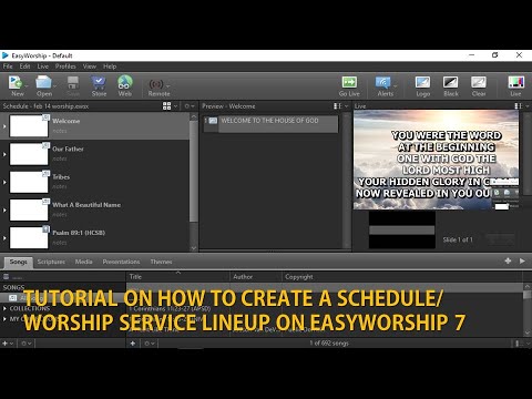 easyworship 7 tutorial