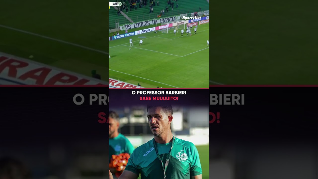 PROFESSOR EM AÇÃO! 🧠O Juventude de Barbieri mostrou muita maturidade dentro de campo!