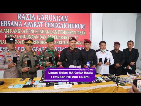 Lapas Kelas IIA Garut Gelar Razia HP dan Narkoba bersama APH