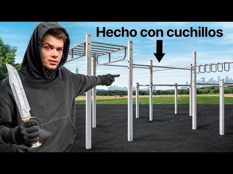 Visité un gimnasio hecho con armas locas
