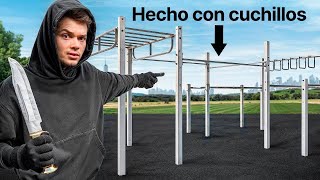 Visité un gimnasio hecho con armas locas