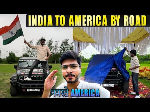 India 🇮🇳 To America 🇺🇸 Road Trip Flag Off Event 😍 | नमस्ते America 🇺🇸