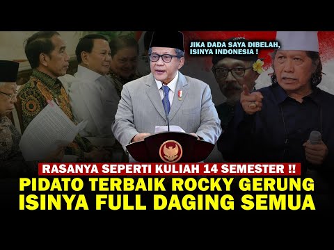 CERDAS GILA ! Pidato Rocky Gerung TERBAIK dan Terbaru sepanjang Masa Hakikat Indonesia