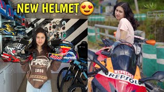 FINALLY MERO NEW HELMET😍 / SHARK RACE R PRO CHAKRA EDITION / LADY SUPERBIKER / CBR 600 RR